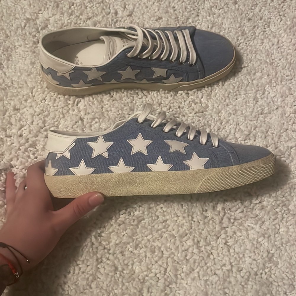 Beautiful Saint Laurent star sneakers